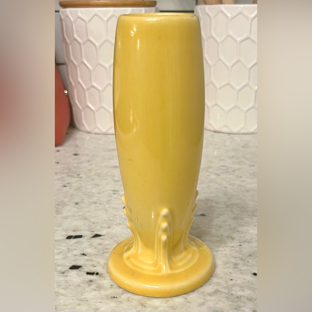 Fiesta yellow bud vase